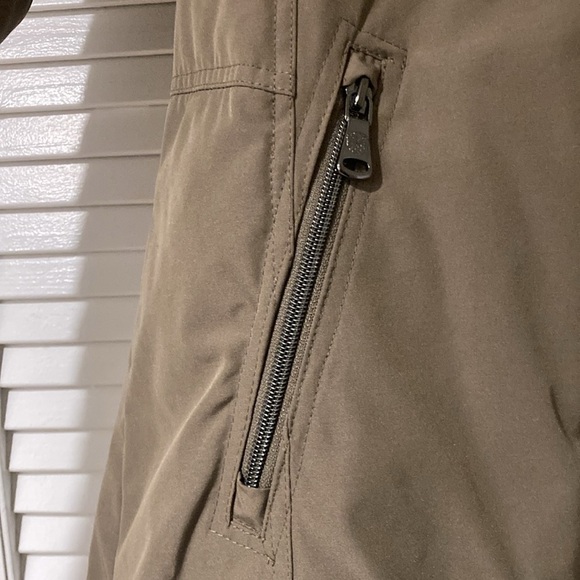 VINCE CAMUTO taupe down blend with luxe faux fur hood outerwear jacket by - Picture 4 of 15